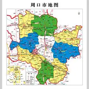 周口市地图电子版设计素材文件