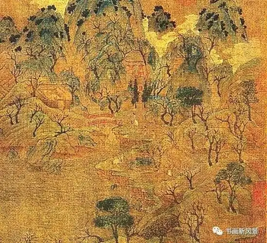 隋 展子虔《游春图卷》局部 请把手机横过来欣赏《游春图》全卷