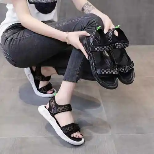 胖脚丫宽脚面凉鞋孕妇脚肿加肥鞋适合脚胖宽的女鞋今年新款平底