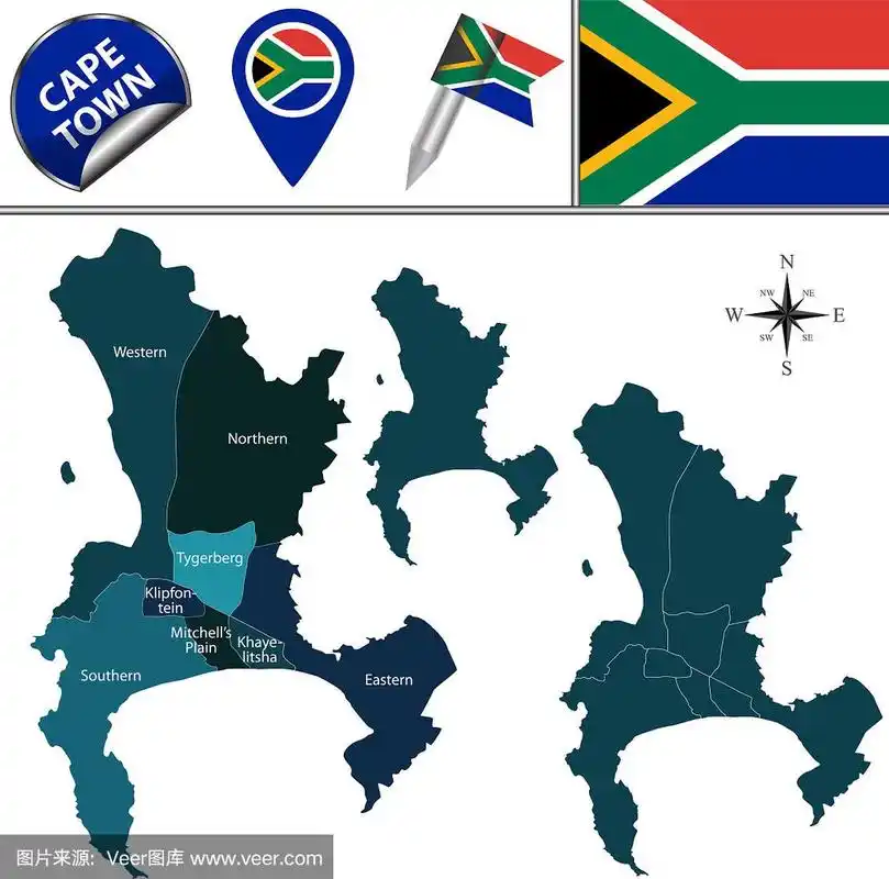 开普敦地图及分区