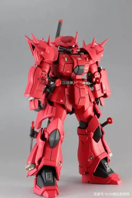 夏亚专用?hg比例红色伊芙利特夜模型