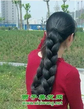 长发大辫子美女图片(2)_长发发型_西子美发网