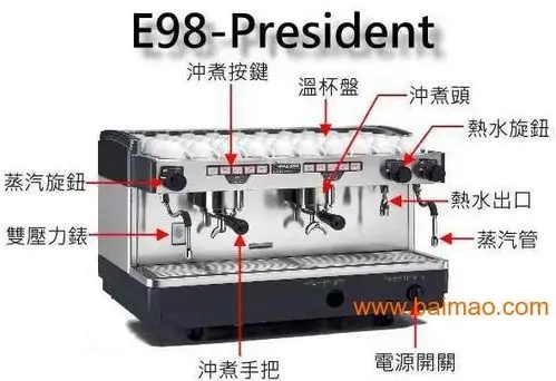 供应意大利飞马e98双头手控半自动咖啡机 价格: 台
