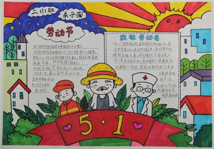 与劳动节有关的手抄报