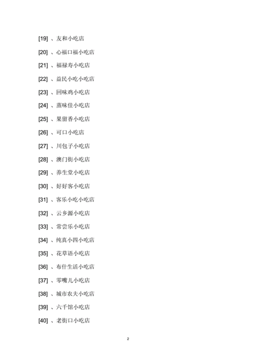 时尚洋气的小吃店名字集锦.docx 6页