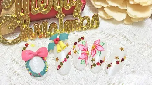 圣诞唯美美甲高清壁纸