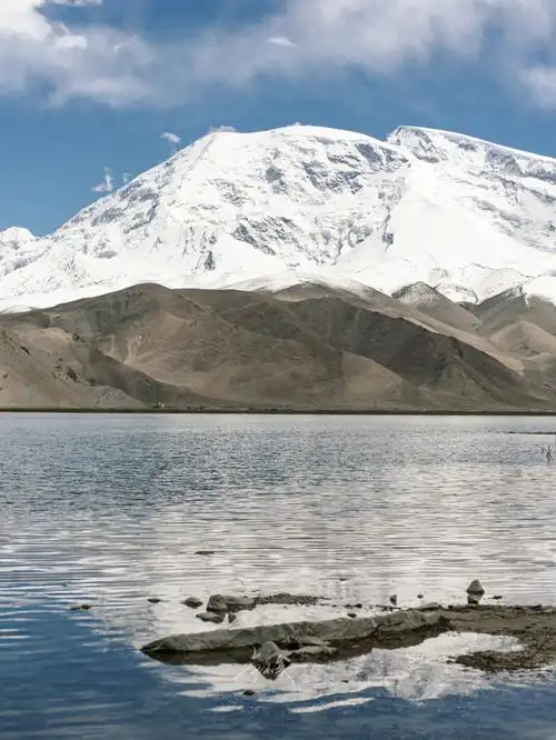 新疆慕士塔格峰的宽阔后背