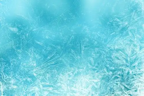 晶莹剔透的冬季寒冷冰冻结晶纹理背景图片素材