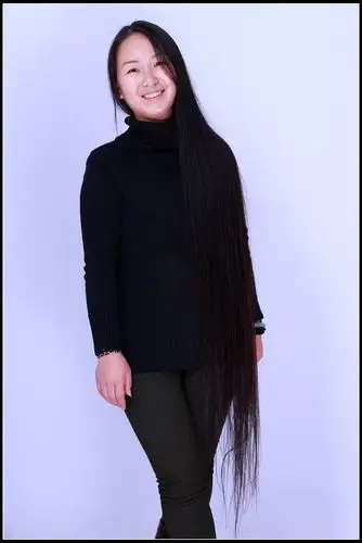 长发女谢艳林来镇海新闻中心(19) 图片_中国长发