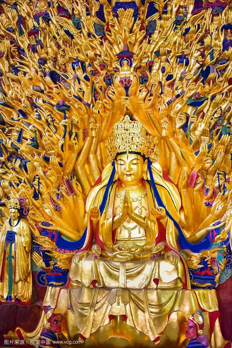 重庆大足石刻千手观音像