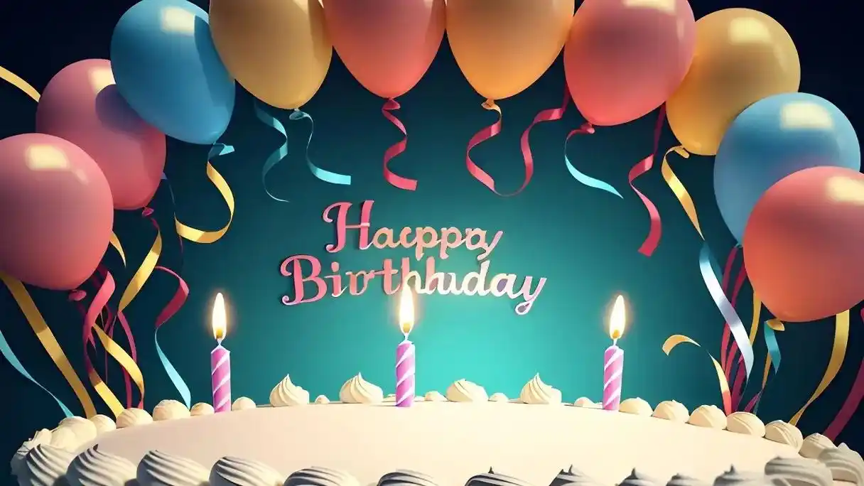 6岁女孩生日投屏背景图片 - 抖音