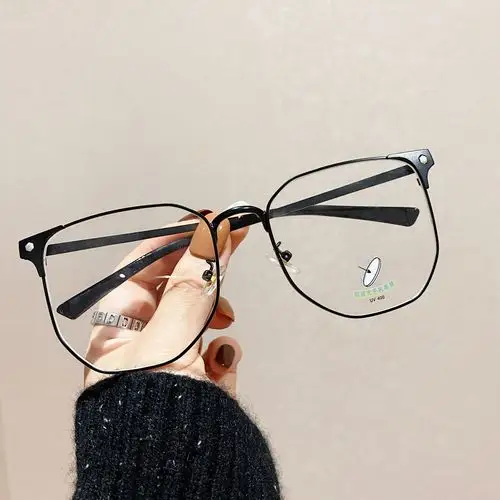 加大加宽框近视眼镜男潮流可配有度数眼镜平光大镜框女显瘦圆脸