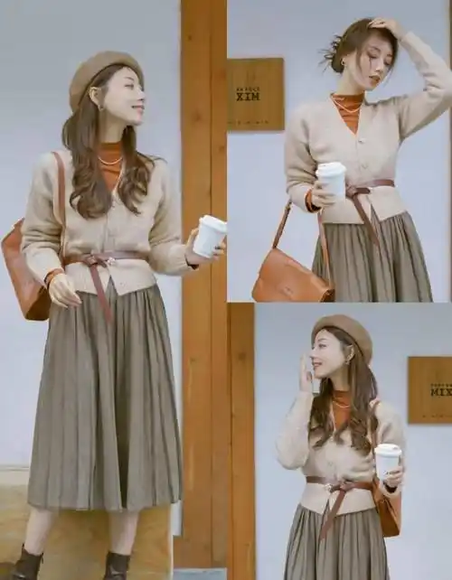 秋冬百褶裙搭配, 掌握这3种经典搭配,百褶裙不用再往衣柜里藏