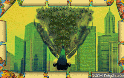 祝福孔雀开屏行大运送你新年好福气