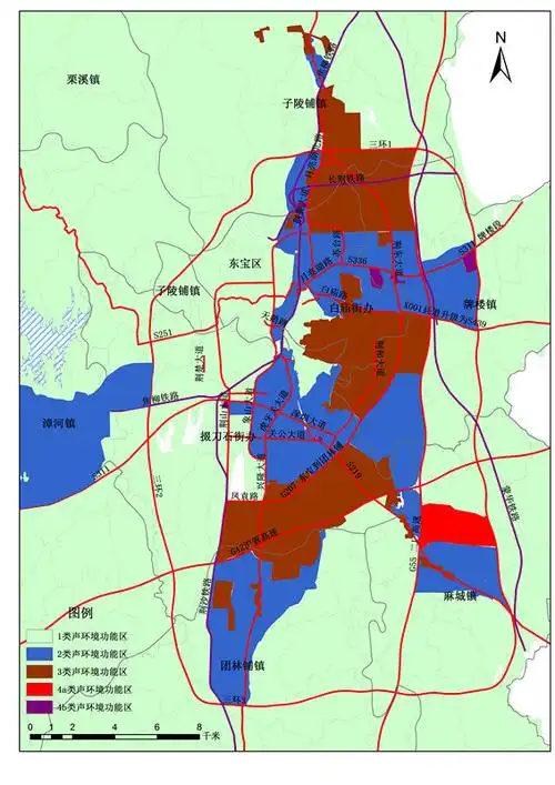 荆门市声环境功能区区划看看你家在几类功能区