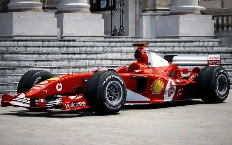 妈妈为什么他的车车会飞车王舒马赫的法拉利f2004飞行日本首都高c1线