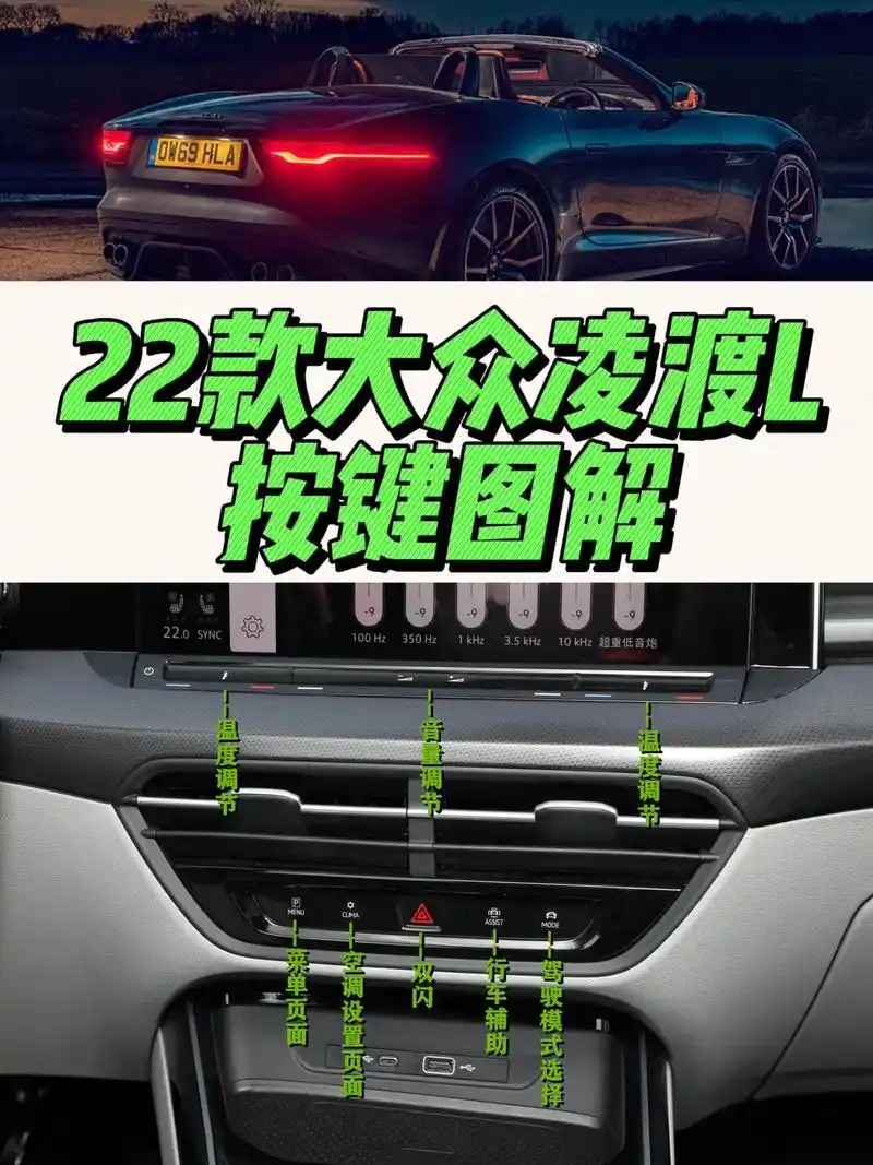 大众轿跑凌渡l按键图解,图用的是22款旗舰版,需要的小伙伴收 - 抖音