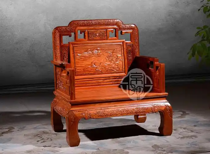 非洲花梨木客厅沙发六件套_绍氏紫檀木沙发-京印家具