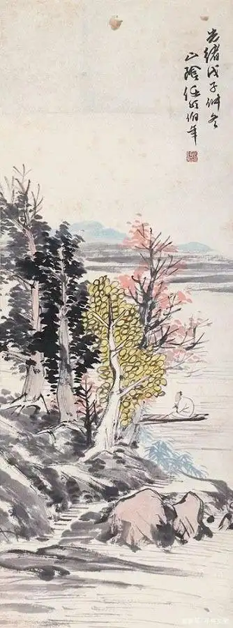 任伯年山水画:笔画之间见乾坤,着墨之处现雅韵