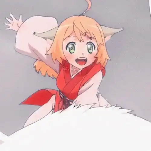 涂山苏苏 治愈系呆萌小可爱 x 自截修 橙色 红色系列 国漫女生头像