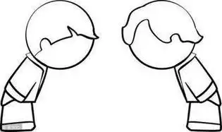 打架的小人简笔画在争论的两个人简笔画免抠图片素材-相似打架的小人