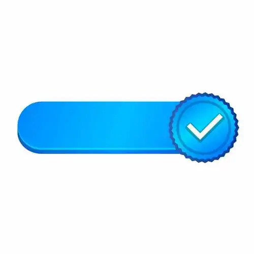 设计盒子为您提供一款蓝色圆角按钮带圆形装饰同意按钮3160208矢量