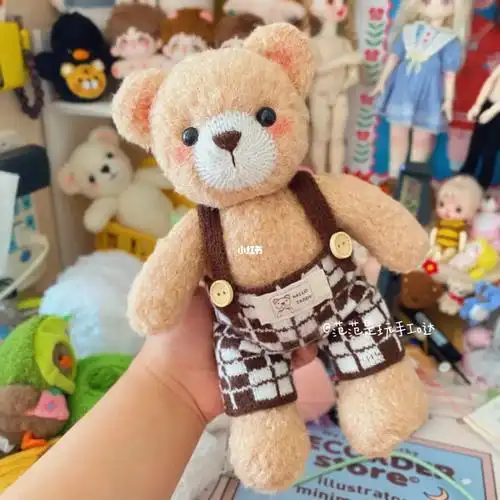 附图解02手工棒针毛线小熊玩偶