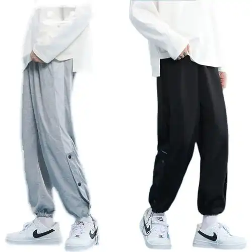 春季男女宽松大码潮流阔腿直筒休闲长裤潮牌束脚裤运动卫裤子韩版裤