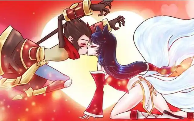 孙悟空和阿狸n对阿狸来说,只要每天能看见悟空归来便是人生中最幸福的