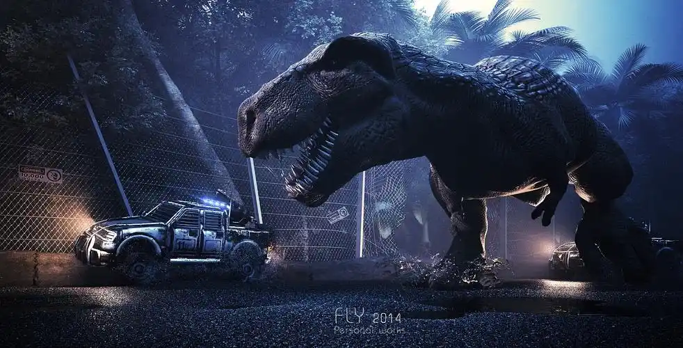 侏罗纪公园~!|三维|场景|pxfpxd_原创作品-站酷zcool