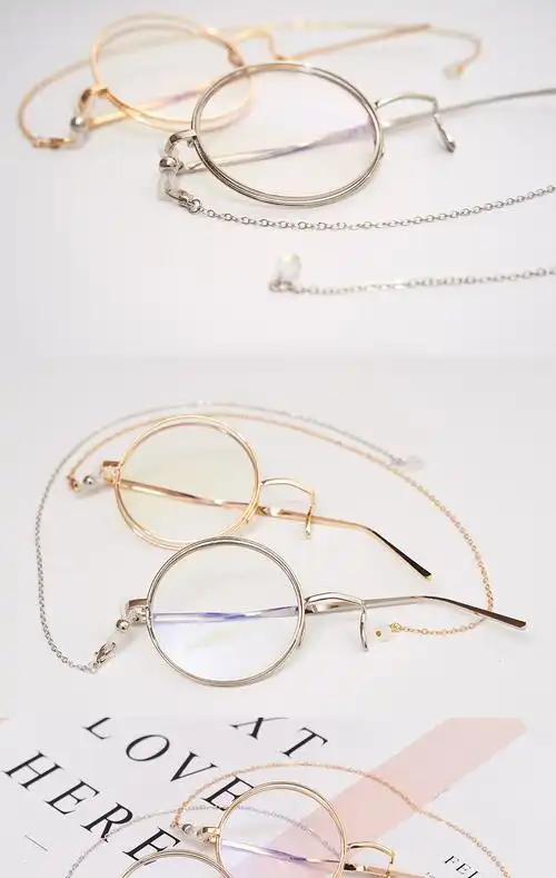 眼镜顾昀造型怪盗基德复古英伦抖音个性单片 眼镜 金色单边框眼镜