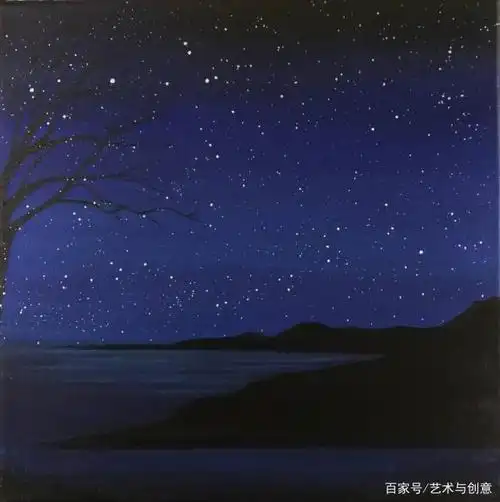 夜空系列油画作品来自上海师范大学美术学院油画系毕业研究生周歆