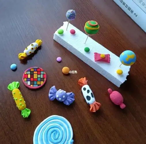 是糖果吖超轻粘土彩泥做糖果