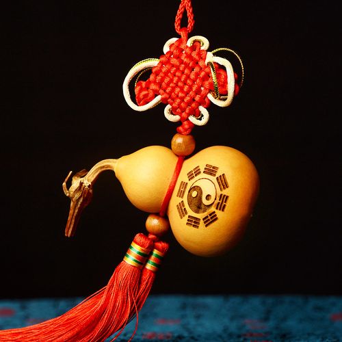 葫芦中国结挂件文玩葫芦居家工艺品五帝钱铜钱装饰品风水摆件