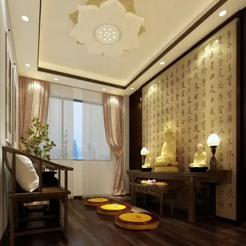 佛堂新中式装修风格