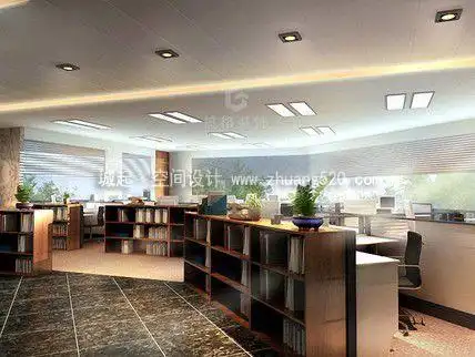 20平米办公室设计装饰图-城起装修效果图