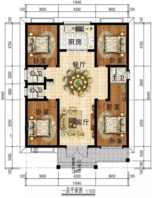 小平房住惯了的朋友可以建这款别墅 -别墅设计-乡村房子设计图-农村自