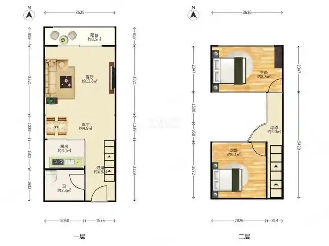 萝岗奥园广场(商住楼)2室2厅1卫51.47㎡南90万