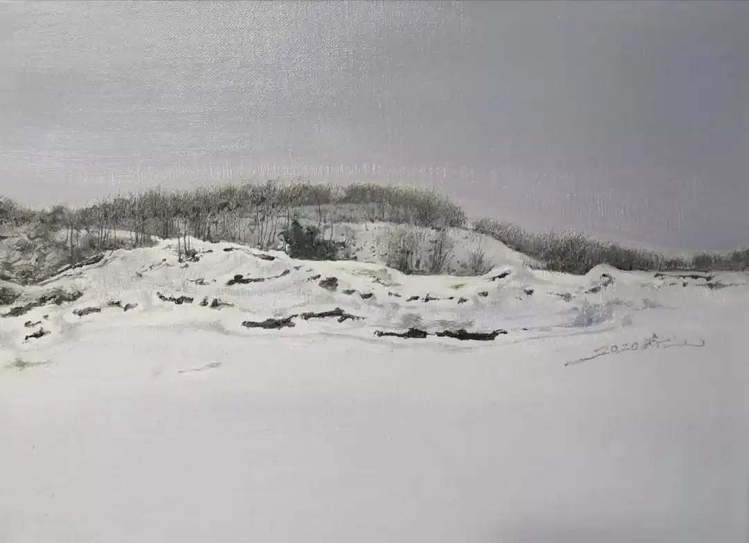 油画 80x200cm 2019年布面油画 80x200cm 2019年《瑞雪初霁》系列之一