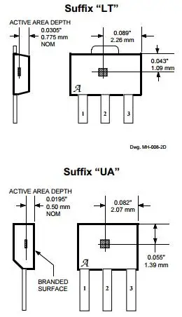 a3142,a3143,a3144耐高温高灵敏单极性霍尔效应传感器ic元件