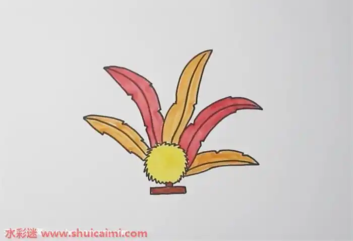 毽子怎么画毽子简笔画画法