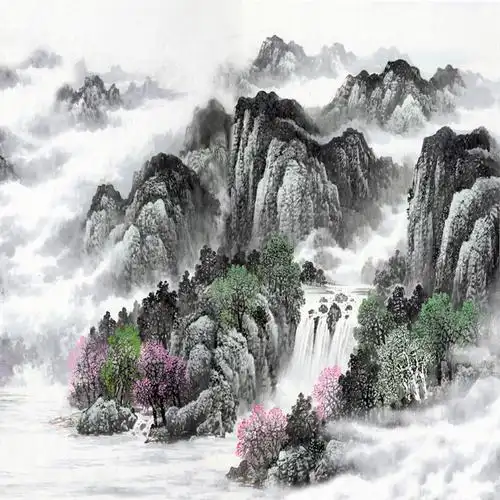 山水_国画--山水_装饰画_装饰作品_园圆堂_中国书画交易网_画廊和艺术