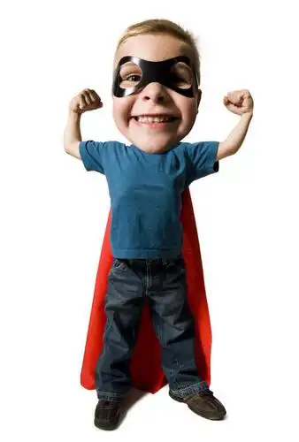 握,服装,面具,注视,休闲装,鼓励,小孩,衣服,红色,蓝色,黑色,观察,加油