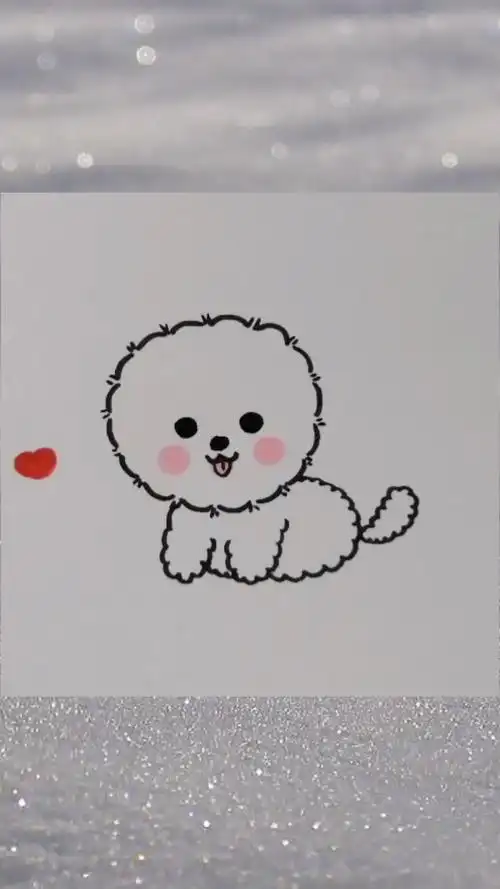 画画原来如此简单#博美犬最简单画法来啦-度小视