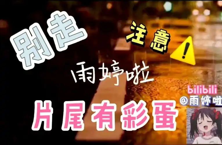 【雨婷啦】别走7215片尾有彩蛋6015_哔哩哔哩_bilibili