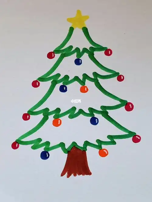 简单画圣诞树