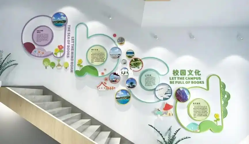 班级教室学校幼儿园楼道文化墙设计案例分享