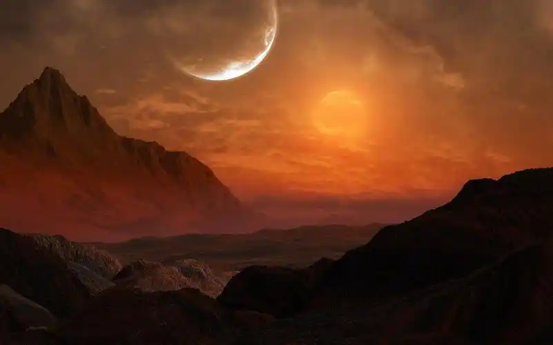 日月同辉卡通图