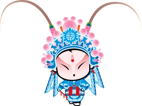 国粹京剧国粹宝贝q版京剧动漫卡通高清大图