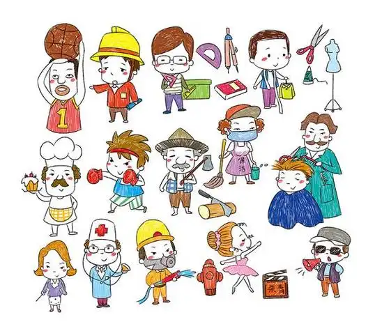 简笔画的人画什么颜色搭配